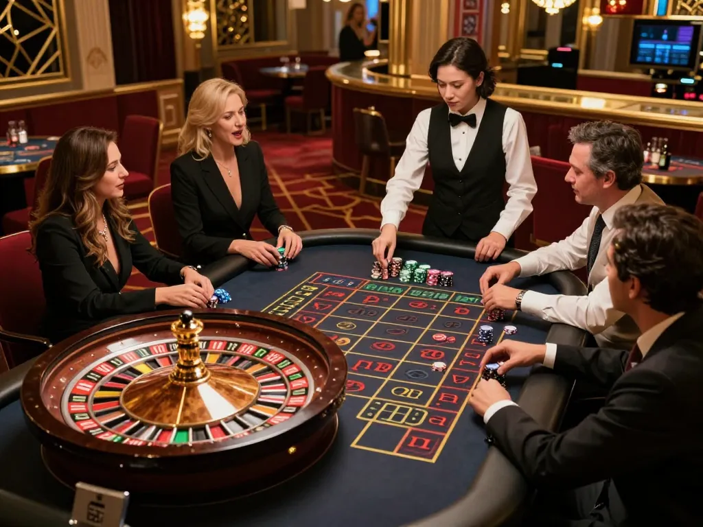 Experience high-stakes gameplay at HZ88's live roulette table, excitement captured in action.