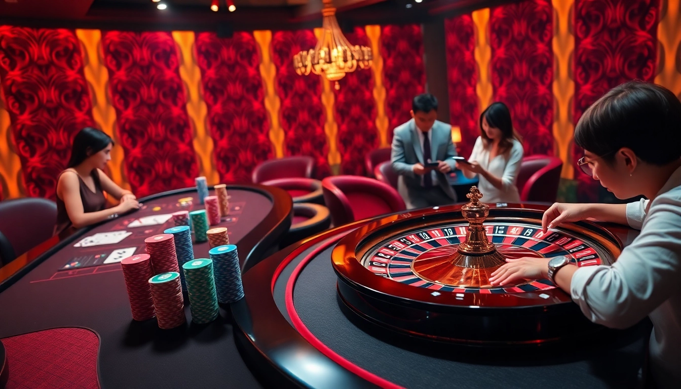 Nền Tảng RR88 offers an exciting online casino experience with vibrant poker tables and engaging digital interfaces.