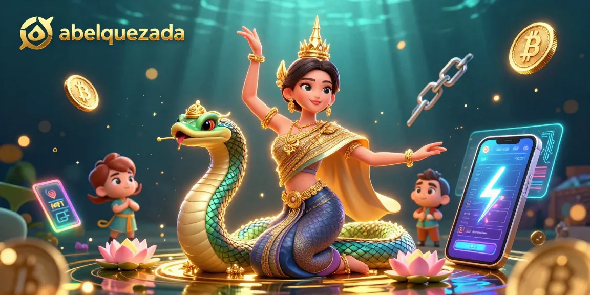 Betting on abelquezada’s platform with Asian woman in traditional outfit next to vibrant Naga serpent.