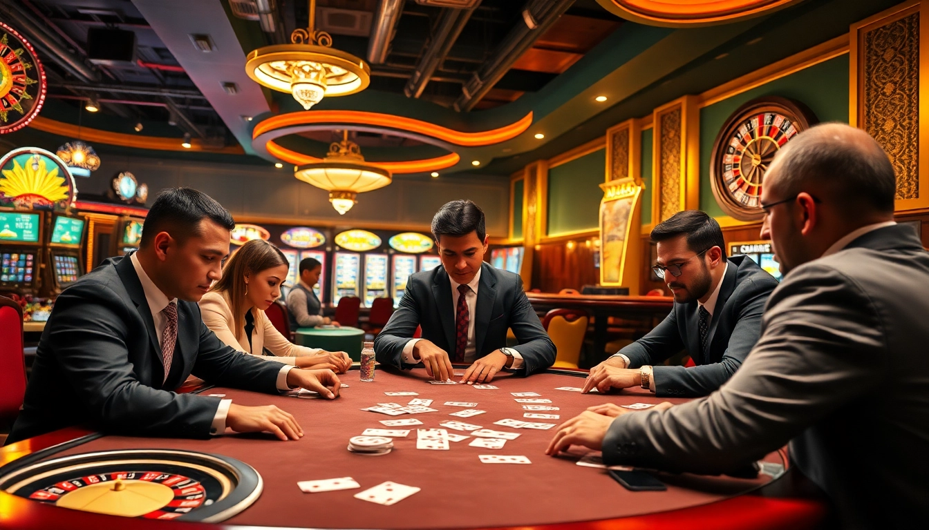 Engage in thrilling poker moments at https://www.vaoluoitv.com/ featuring players and vibrant casino ambiance.