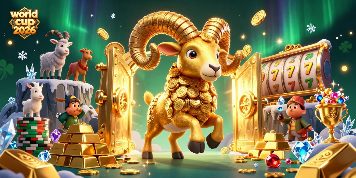 Engage in thrilling gameplay with the world cup 2026 golden treasures in a vibrant casino scene.