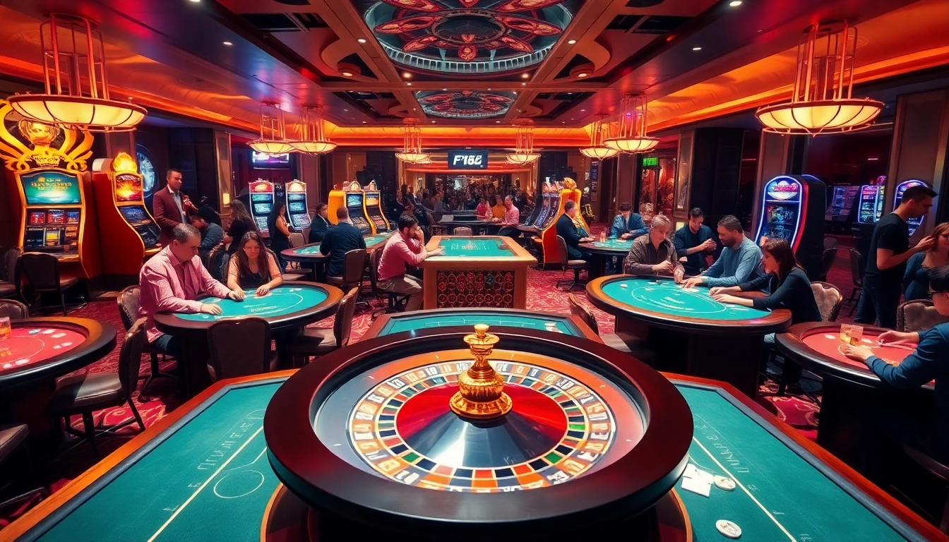 Players enjoying games at an elegant casino table while exploring https://f168.vision/ for online betting.