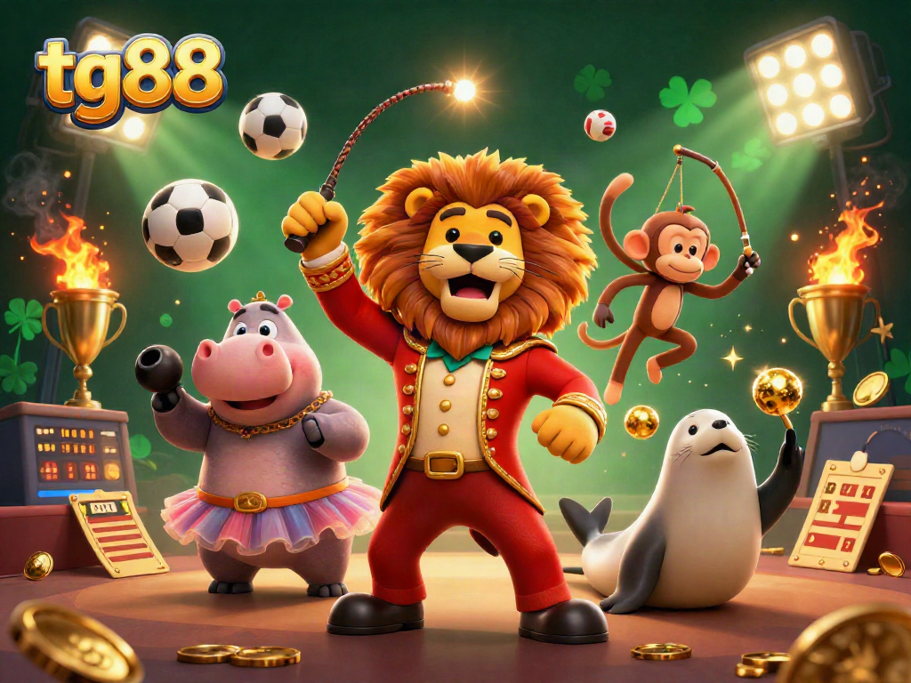 Engage with tg88 for thrilling betting action featuring dynamic casino characters and sports elements.