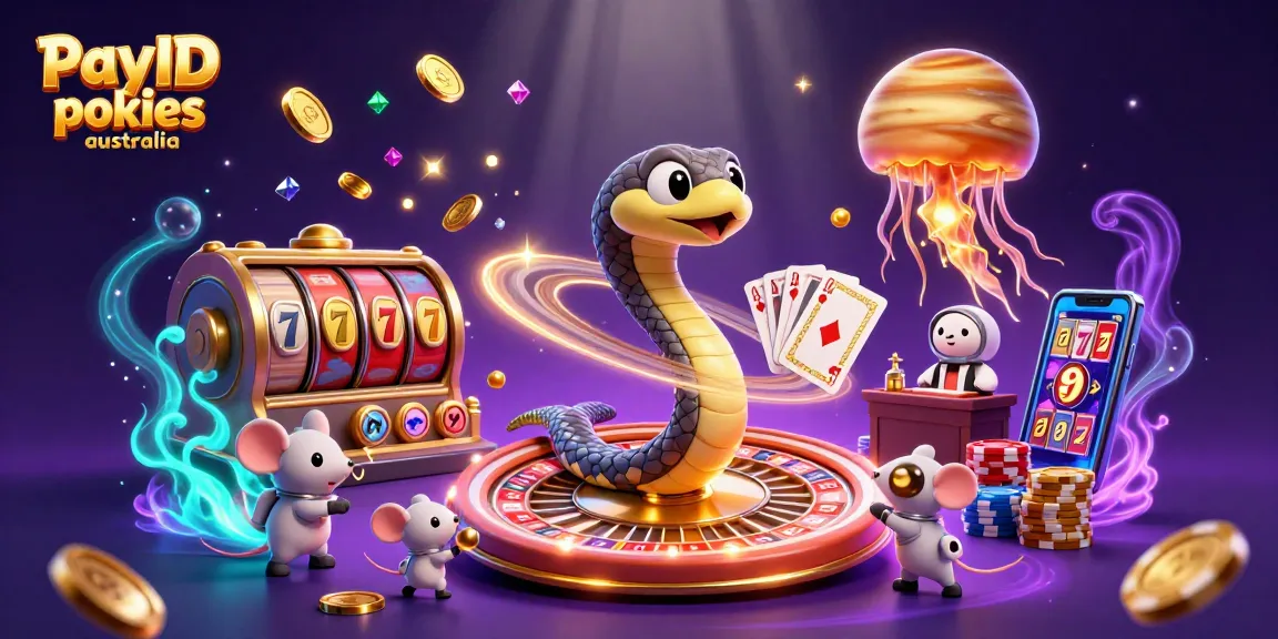 Experience thrilling action with PayID pokies australia in a vibrant 3D casino scene full of dynamic elements.