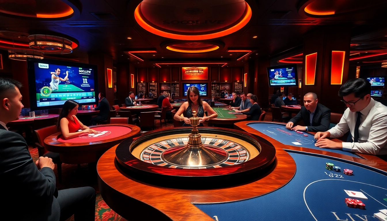 Experience thrilling gaming action at https://socolive.mobi/ with luxurious casino tables and intense gameplay.
