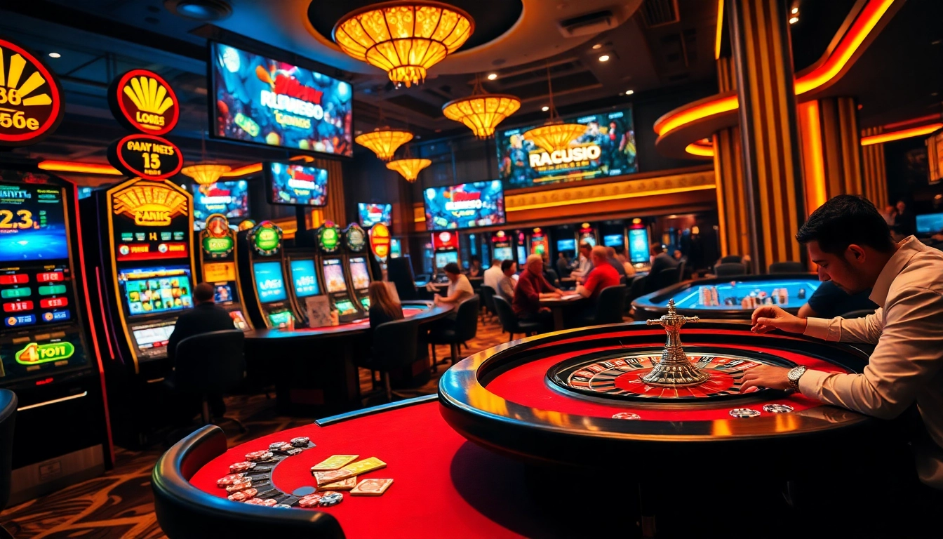 Engage in thrilling games at https://red88.day/ with vibrant slot machines and live casino action.