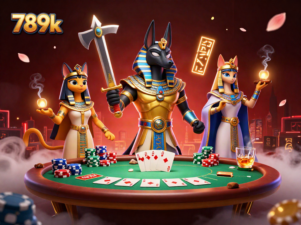 Join the lively action at 789k with jackpots, poker tables, and Egyptian warriors.