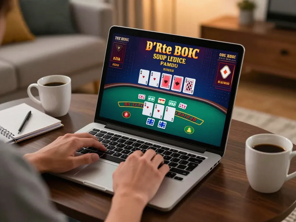 Engaging in online blackjack at Trang chủ KONG88, showcasing a player focused on strategy.