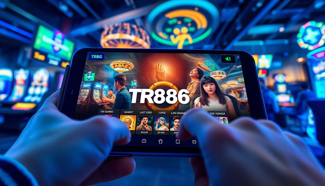 A dynamic online gaming scene from TR88.GG showcasing players engaged in exciting games with vibrant graphics and modern interface.