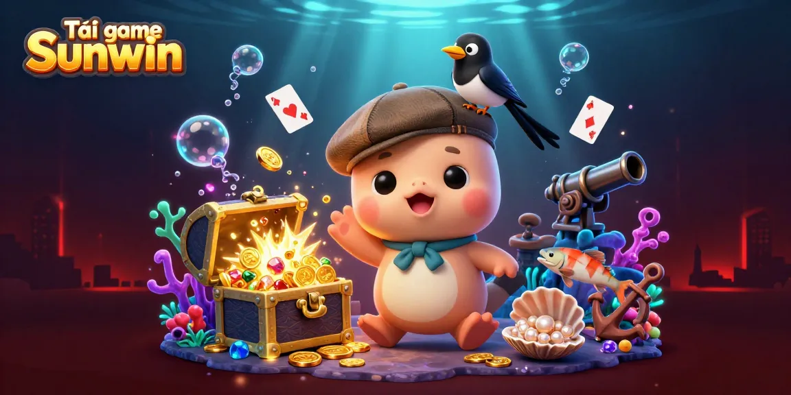 Tải game Sunwin by celebrating the colorful 3D underwater adventure with vibrant characters and casino elements