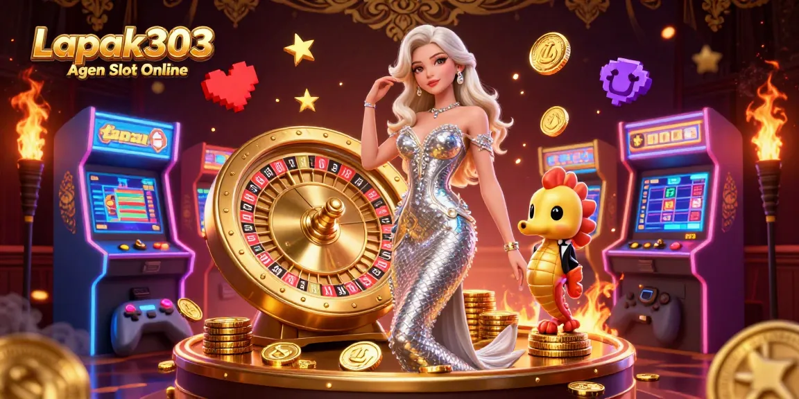 Play exciting games at Lapak303 Agen Slot Online with stunning casino visuals and characters.