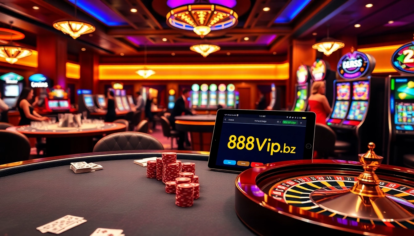 Experience thrilling action at https://68vip.bz/ with exciting poker and roulette games in a vibrant casino.