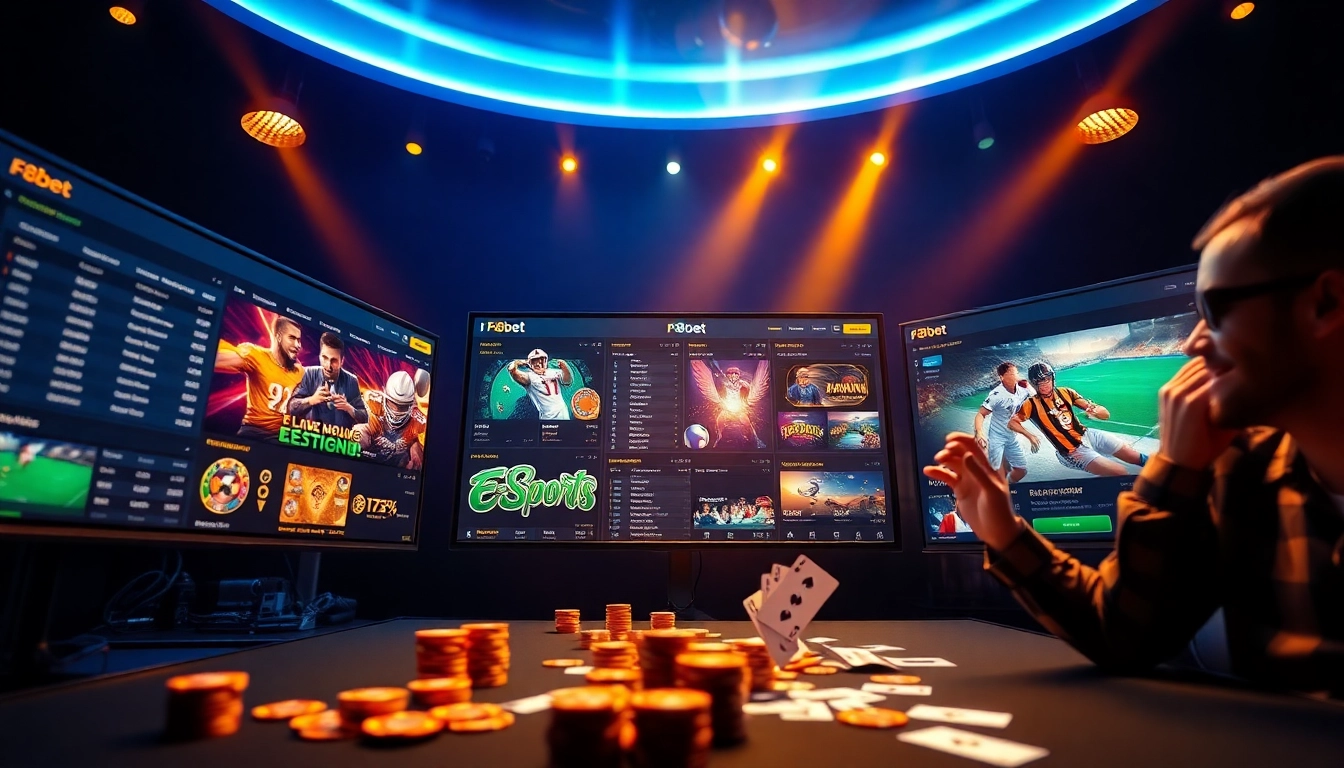 Dynamic betting interface showcasing F8bet's exciting online gambling options and user engagement.