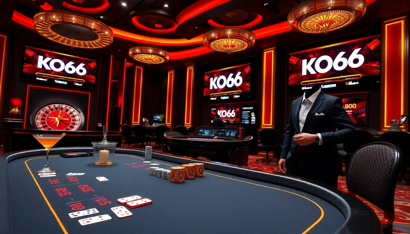 Trải nghiệm không gian cá cược trực tuyến KO66 thú vị với poker và roulette.