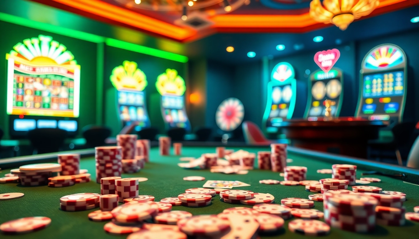 Win88.cfd offers an exciting casino experience filled with dazzling slot machines and vibrant poker chips.
