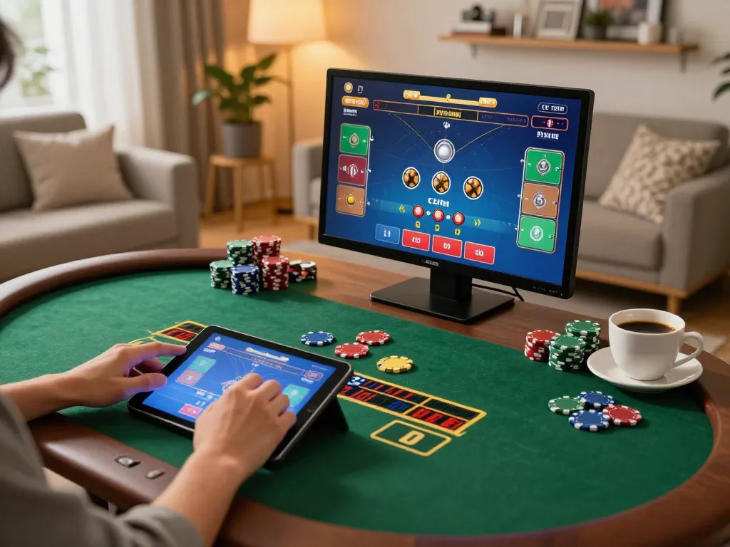 Tham gia chơi poker trực tuyến trên 12bet với những viên chip đầy màu sắc và giao diện nhà cái trực tiếp