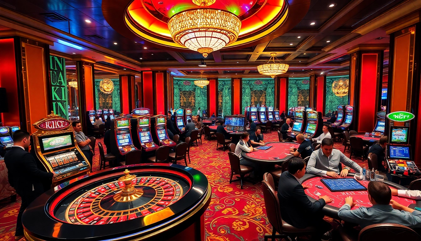 KJC players enjoying a sophisticated casino experience at a luxurious roulette table.