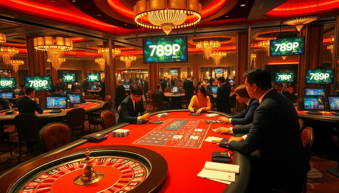 Players experience thrilling gameplay at 789P's luxurious casino tables with exciting games.