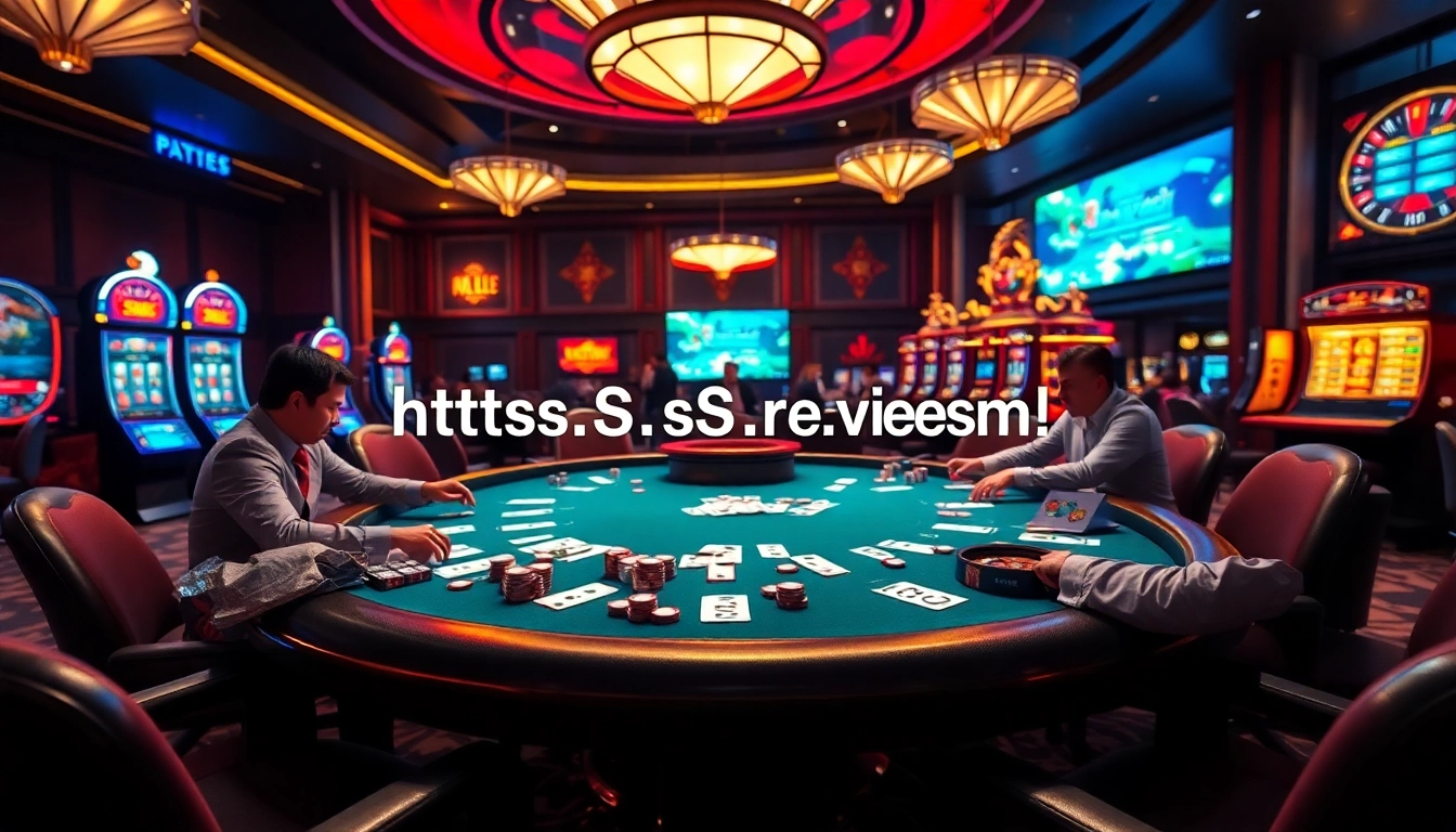 Engage in a thrilling poker game scene featuring the vibrant atmosphere of https://s8s.reviews/ with high-stakes excitement.