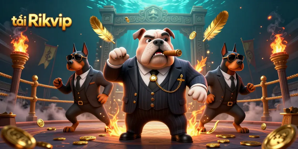 Experience the thrill of tải Rikvip with a vibrant 3D casino illustration highlighting gaming excitement.