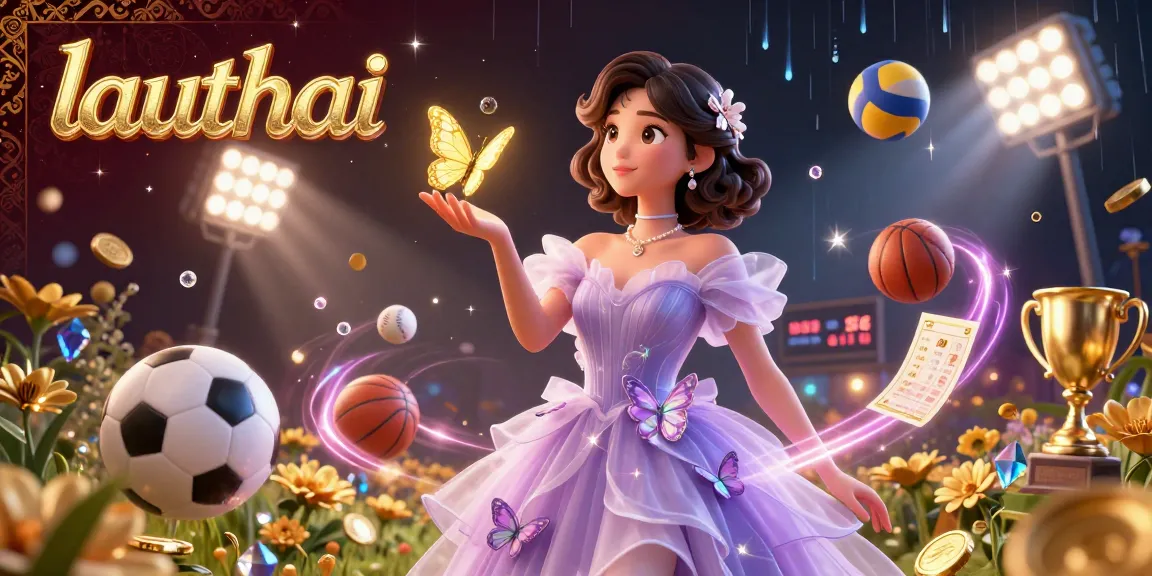 Experience the thrill of lauthai sports betting illustrated with dynamic 3D elements and vibrant visuals.