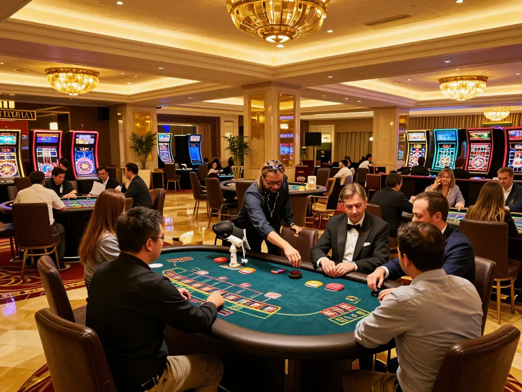 Players engaging with thrilling games at RR88 casino, showcasing strategic betting moments and vibrant atmosphere.