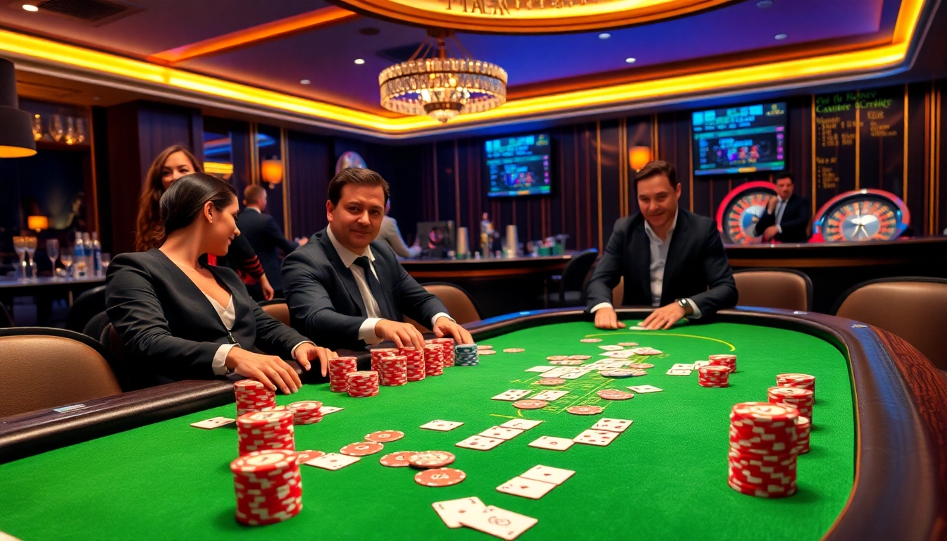 Experience the thrill of gambling at S8 with an upscale casino atmosphere filled with poker tables and roulette wheels.