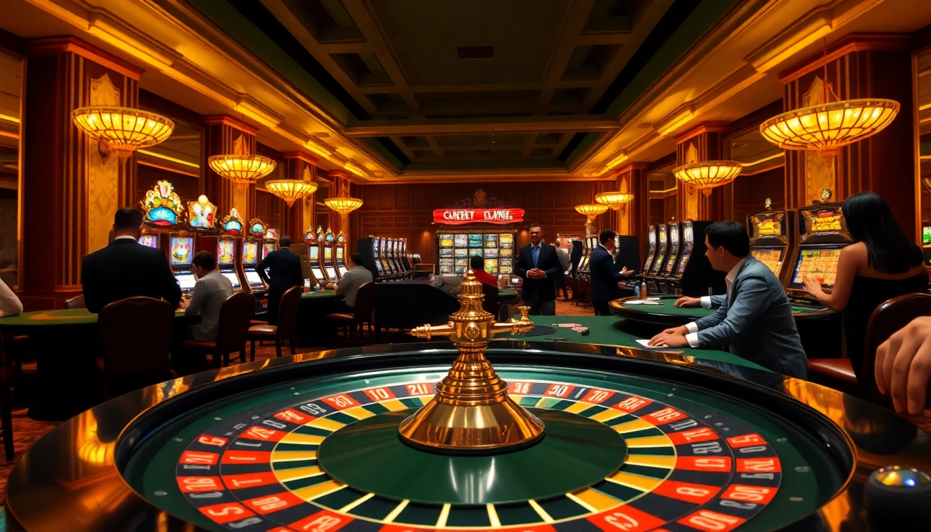 Experience thrilling gameplay at SV66's stunning casino with exciting roulette and poker action.