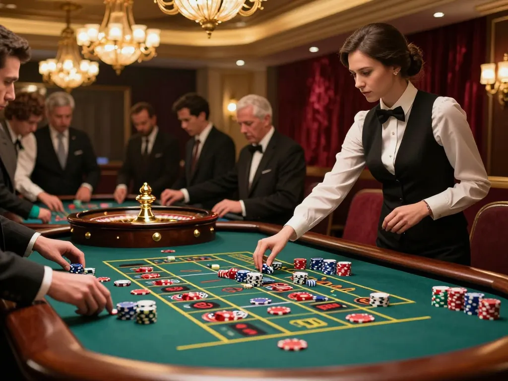 Watch players engage in thrilling roulette action at ta88ac casino.