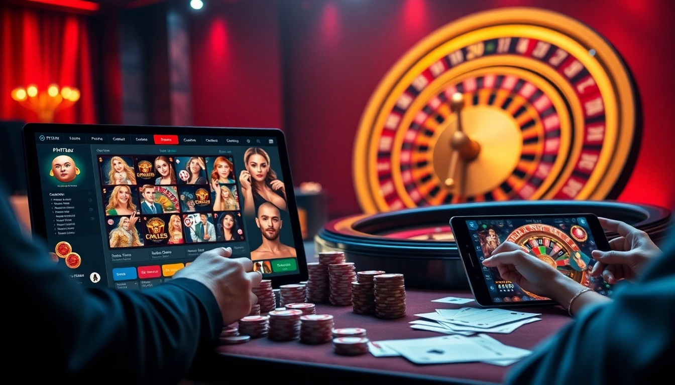 Experience thrilling online gaming at https://phtayab.com/ with modern digital casino interface and vibrant visuals.