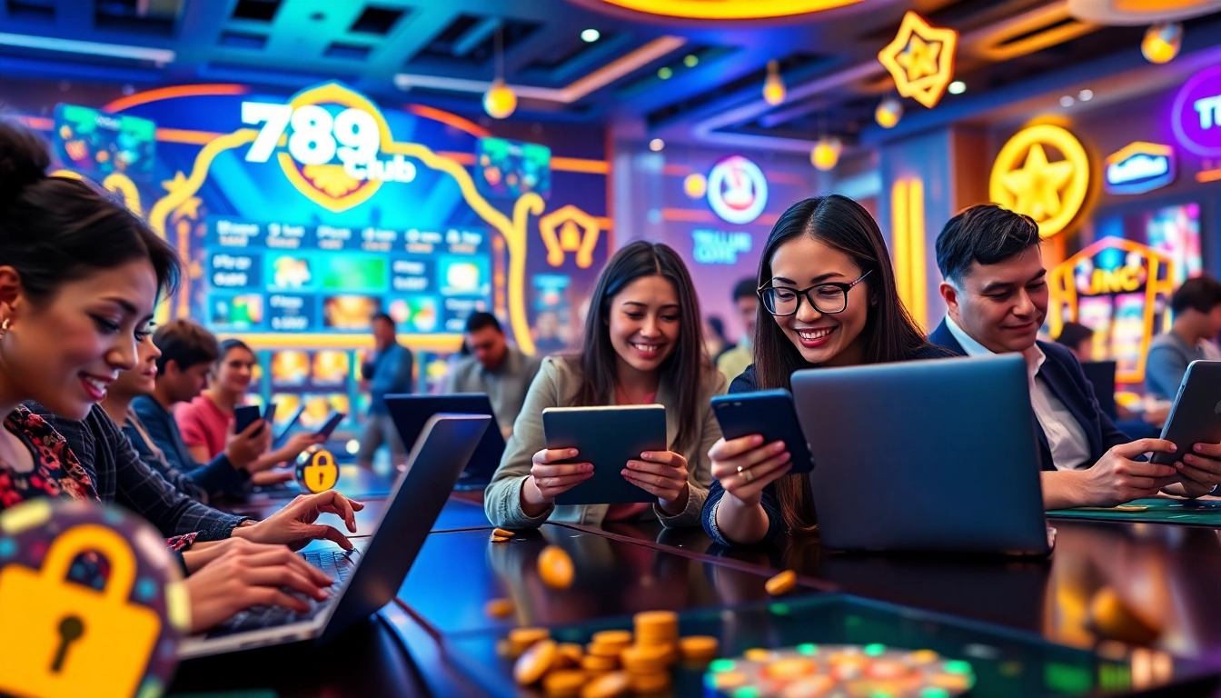 789club đánh giá: Engaged players enjoying diverse games in a safe online gambling environment.