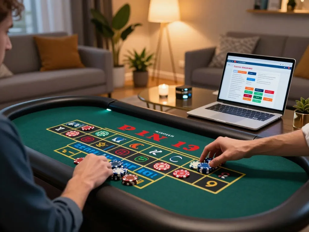 link vào fly88 in action with a player placing bets on an online roulette game, showcasing responsible gambling.