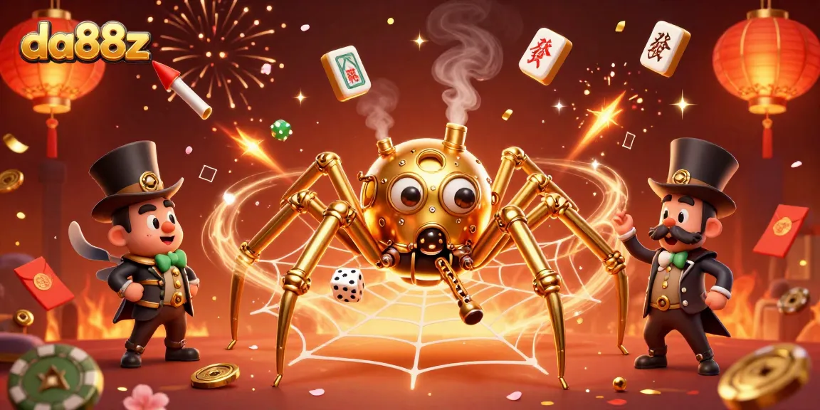 Experience thrilling gameplay at da88z with our vibrant 3D casino illustration, featuring action-packed elements.