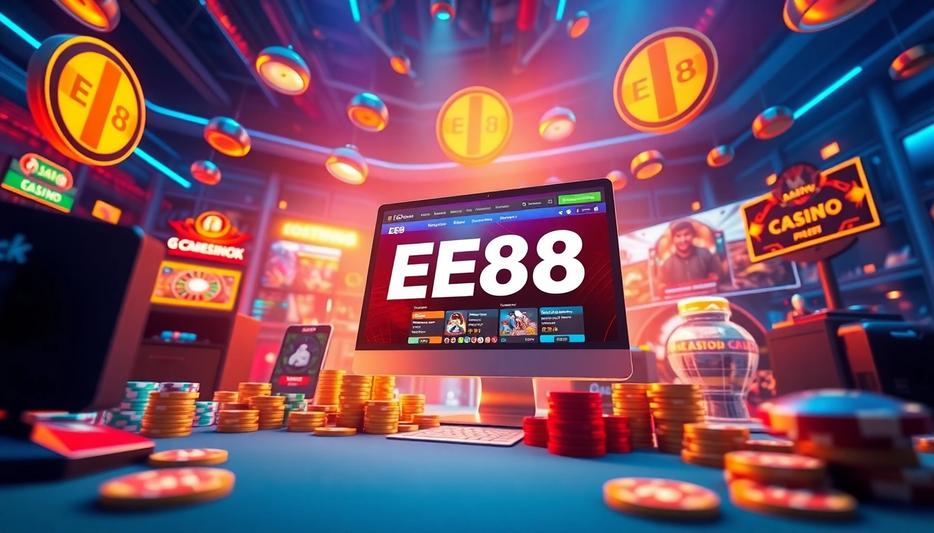 Engaging gaming experience showcasing Link ee88 interface with vibrant graphics.