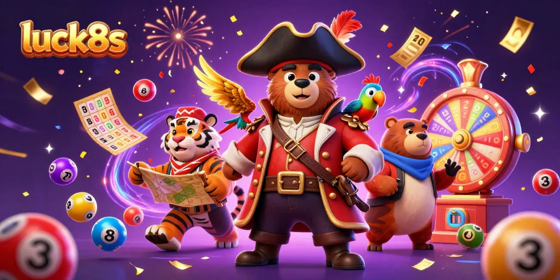 Engage in thrilling luck8s action with colorful lottery elements and vibrant characters.