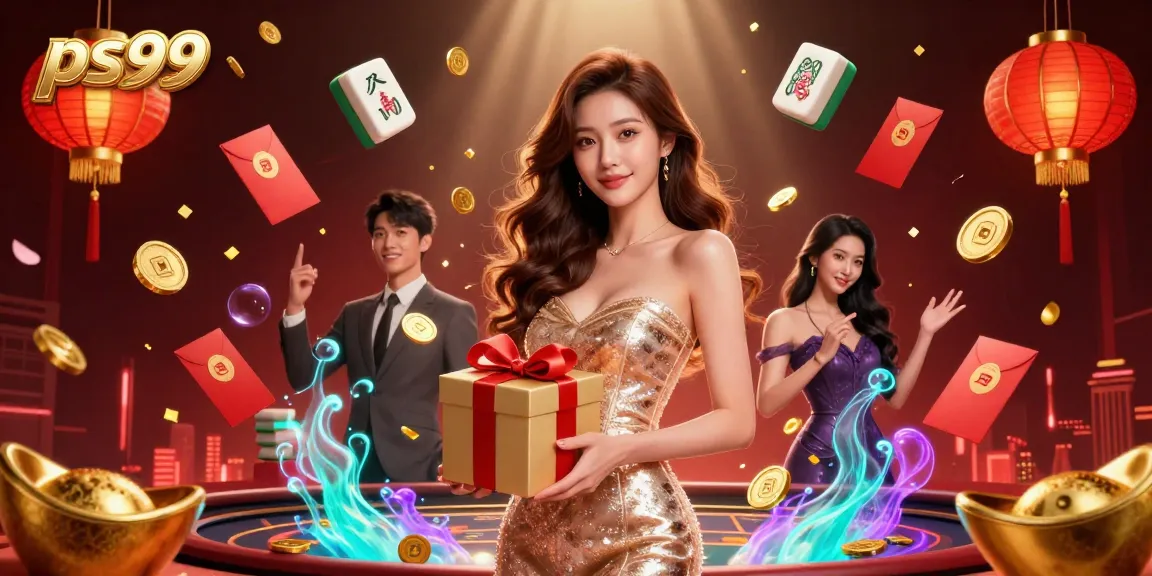 Enjoy gaming excitement at ps99 with stunning visuals and festive elements in this captivating illustration.