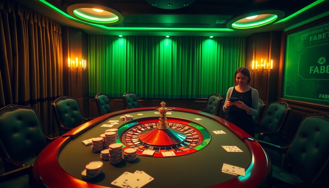 FABET offers thrilling online poker and gambling experiences in an elegant casino setting.
