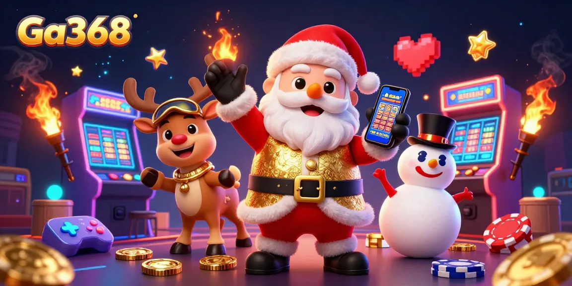 Ga368 join Santa Claus and friends in lively casino action with sparkling jackpot slots and festive excitement