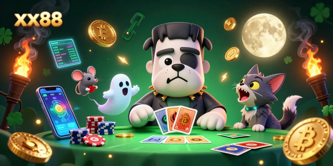 Experience thrilling gameplay with xx88 in a vibrant 3D gambling scene featuring unique characters.