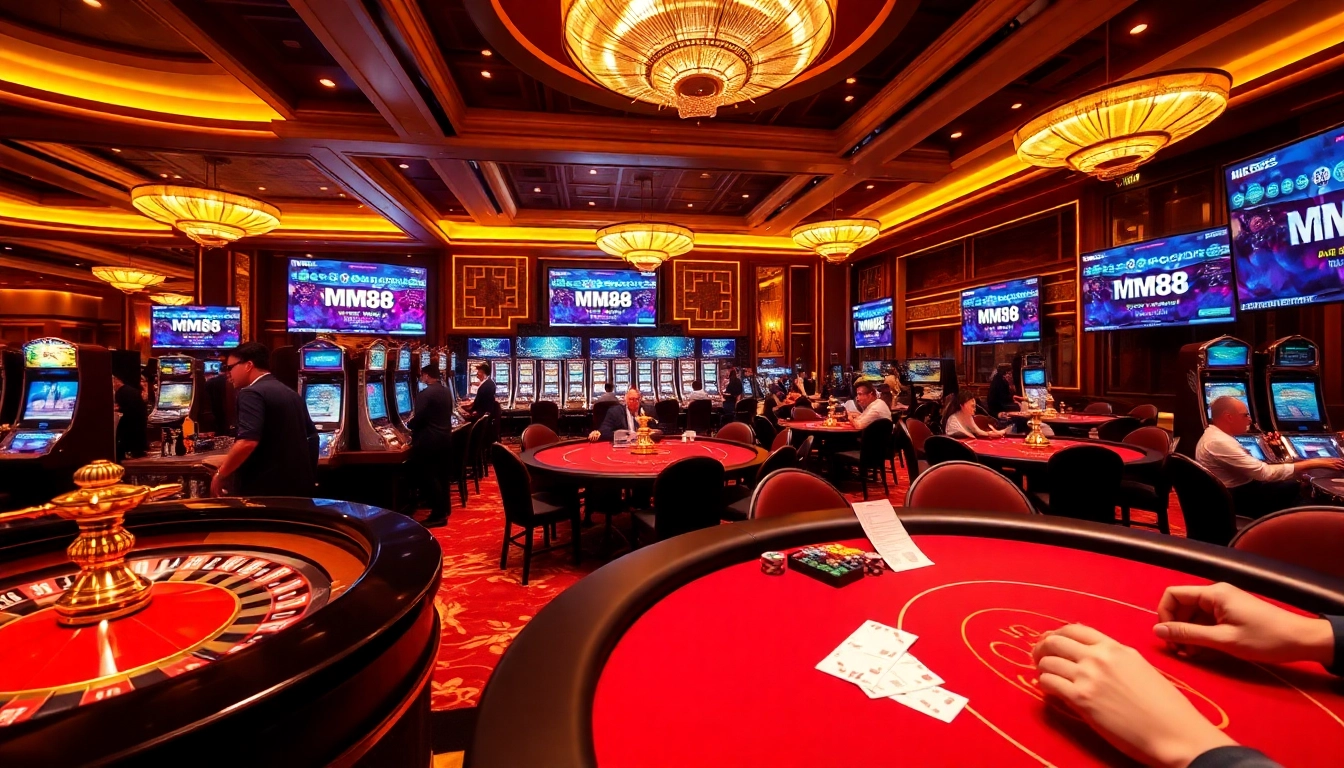 Experience the thrill of winning at MM88, with exciting games and vibrant casino ambiance.