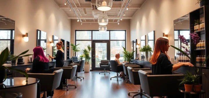 Omnia Salon offers a welcoming atmosphere with professional stylists and eco-friendly Aveda products in San Diego.