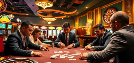Engage in thrilling poker moments at https://www.vaoluoitv.com/ featuring players and vibrant casino ambiance.