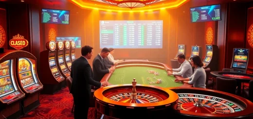 Experience exciting gameplay at crypto online casinos with vibrant tables and modern gaming interfaces.