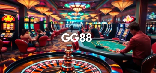 Experience thrilling gameplay at GG88 with vibrant casino scenes and exciting betting action.