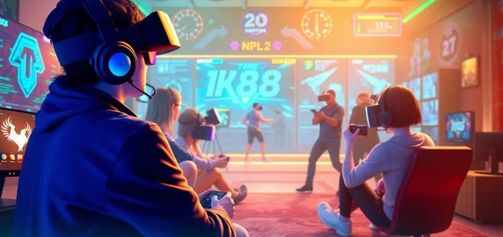 Dynamic online gaming scene showcasing NK88 GG in vibrant colors and exciting action.