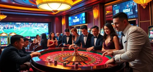 At GG88.work, players engage at a vibrant casino table amid an exciting atmosphere of gambling.