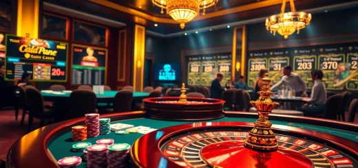 Experience the thrill of online gambling with a gaming scene from https://okwinbiz.com/, showcasing poker chips and cards.