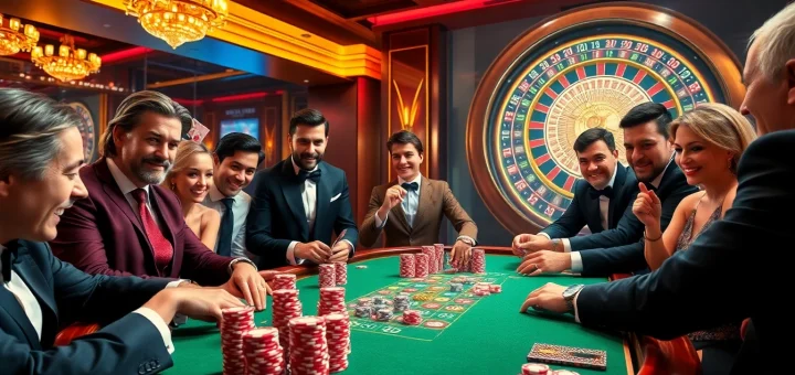 Experience excitement at RR88's high-stakes poker table, featuring rich textures and vibrant chips.
