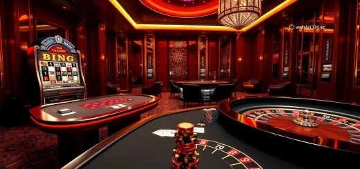 Experience thrilling gaming at https://goal123.ac/ with elegant casino tables and vibrant slot machines.